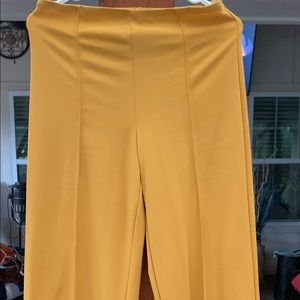 Mustard pants stretchy material new
